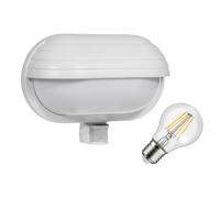 Applique murale avec capteur PIR, max. 60W, 180°, MCE33 W + ampoule LED Maclean [EEK: A]