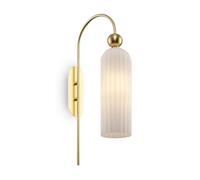 Maytoni Applique murale Antic moderne or – abat-jour en verre blanc
