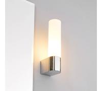 Applique murale MELIKE Lindby, dimmable, argenté, Salle de bain, Métal, Moderne, Applique Murale