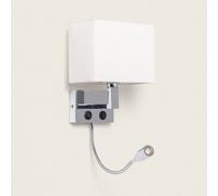 Applique Murale Métal avec Flex LED de Lecture Waldorf Laiton