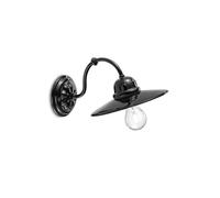 Applique Murale Métal Céramique B : 20 CM Noir E27 Design Rétro Wandleuchte L'