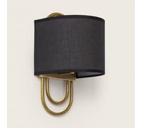 Applique Murale Métal Et Tissu Olivia Noir