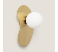 LEDKIA LIGHTING Applique Murale Métal et Verre Leaton Doré G9