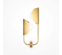 Applique Murale Métal Verre 56,4 CM Haut En Laiton Blanc 2x G9 Wandleuchte Salon