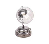 Applique Murale Miniature Modèle Figurine Pour Maison De Poupée Chambre À Coucher Base En Métal Abat-jour En Verre Transparent Modèle À L'échelle 1/12 Décorations Pour La Maison Applique Murale