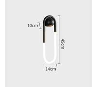 Applique murale minimaliste, design en forme de U, efficacité énergétique, noir-45, lumière neutre