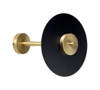 Applique Murale Moderne Ø 23Cm Laiton Fer En Bronze Clair Noir 2700 K