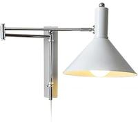 Applique Murale Moderne à Bras Articulé Style Industriel avec Bras Réglable Idéale pour La Lecture en Intérieur dans Une Chambre Un Bureau Ou Un Îlot de Cuisine Rouge/Blanc/Bleu