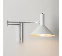 Applique Murale Moderne à Bras pivotant, réglable et pivotante à 180°, idéale pour la Lecture, Le Bureau, Le Salon, la Chambre à Coucher ou Le Chevet (culot E26/E27).