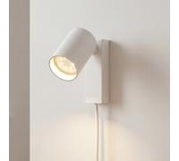Applique murale Moderne avec Interrupteur Câble Blanc Réglable GU10 Spot