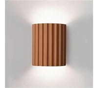 Applique murale moderne blanche à LED vers le haut et vers le bas, éclairage d'intérieur à 2 lumières demi-cylindre, lampe de chevet nordique verte montée dans le couloir de la ferme pour chambre