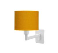 Applique murale moderne blanche et jaune, 1 x E14, dimensions 26 x 17 x 28 cm. Conçu pour : éclairage dans les salons et les chambres.