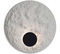 Applique murale moderne blanche LED en résine, applique murale intérieure Art déco 5W, appliques murales rondes Wabi Sabi, luminaire mural circulaire câblé pour chambre à coucher, salon, couloir