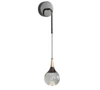 Applique Murale Moderne D'Intérieur avec Éclairage LED en Forme de Lune Et Cristal 5 W 3 Modes de Couleur pour Chambre Chevet Salon Salle de Bain Couloir Fixation Murale avec Câble de Suspension No