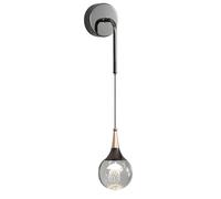 Applique Murale Moderne D'Intérieur avec Éclairage LED en Forme de Lune Et Cristal 5 W 3 Modes de Couleur pour Chambre Chevet Salon Salle de Bain Couloir Fixation Murale avec Câble de Suspension No