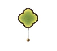 Applique murale moderne du milieu du siècle en laiton avec trèfle à quatre feuilles et abat-jour en verre, base en bois frêne et fer, for chambre à coucher, entrée(Grey)