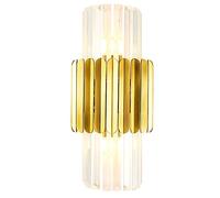Applique murale moderne en cristal 45 cm, éclairage classique avec pied laiton antique, luminaire salle bain, couloir, for chambre à coucher ou salon