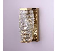 Applique Murale Moderne En Cristal K9, Lampe Murale Verticale Led 3 Couleurs Chromée Ou Dorée, Luminaire Décoratif En Acier Inoxydable pour Couloir, Escalier, Chambre, Salon (Chrome, 1023 Po)