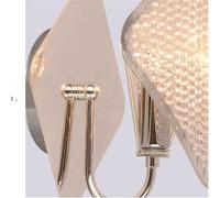 Applique Murale Moderne en Cristal pour décoration d'intérieur, Petite Applique Murale LED en métal plaqué Or et Argent, luminaire Suspendu