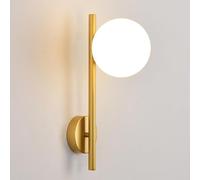 Applique murale moderne en forme de boule de verre, luminaire décoratif d'intérieur, style art du fer, style du milieu du siècle, luminaire décoratif d'intérieur, idéal pour une salle de bain ou un s