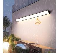 Applique murale moderne en forme de d, barre lumineuse minimaliste, design linéaire avec longue bande, éclairage intérieur pour salon, couloir, bureau, café, décoration d'hôtel (lumière neutre 30 cm)