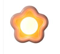 Applique Murale Moderne en Forme de Fleur pour Chambre d'enfant avec Abat-Jour en Verre Blanc Laiteux givré, luminaire décoratif d'intérieur en Forme de Globe, plafonnier de Couloir de Style crèm