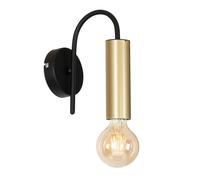 Applique Murale Moderne En Laiton Noir Pour E27 Lampe En Métal Salon Couloir