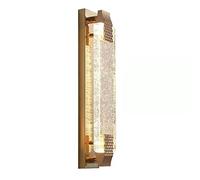 Applique Murale Moderne en métal avec éclairage LED et Abat-Jour en Cristal à Bulles - 3 Modes de Couleur pour Salon, Chambre, Couloir, Cage d'escalier