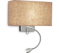 Applique murale moderne en métal Hotel Canvas 2 Lights E27+Led 1,5W