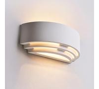 Applique Murale Moderne en plâtre, Minimaliste et créative, en Pierre, Style Contemporain, Blanc, pour Chambre à Coucher, Salon, Couloir, Villa, Douille G9 dissimulée