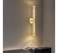 Applique Murale Moderne en Tube Acrylique à Bulles de 50,8 cm de Long, éclairage linéaire LED Noir, 14 W, pour Salle de Bain, Salon, Chambre à Coucher, Couloir
