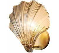 Applique Murale Moderne en Verre avec Forme de Coquillage pour Chambre à Coucher, Applique Murale en Fer doré, éclairage de Salle de Bain, vanité, Applique Murale pour Salon, coulo
