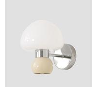 Applique Murale Moderne En Verre Laiteux, Style Vintage, Style Ferme, Style Milieu Du Siècle, Luminaire de Chambre À Coucher, Style Champignon, Luminaire de Nuit Pour Chambre D'Enfant, Entrée, Couloir