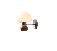Applique Murale Moderne En Verre Laiteux, Style Vintage, Style Ferme, Style Milieu Du Siècle, Luminaire de Chambre À Coucher, Style Champignon, Luminaire de Nuit Pour Chambre D'Enfant, Entrée, Couloir