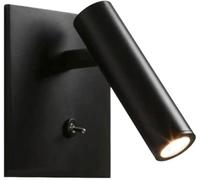Applique murale moderne encastrée réglable 3000 K - Applique câblée avec interrupteur marche/arrêt pour chambre à coucher, salon, couloir, luminaire élégant, décoration d'intérieur
