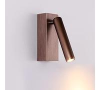 Applique murale moderne et épurée, LED de lecture, 3 W, orientable à 360°, idéale pour dressing, chambre, couloir de salon, terrasse de villa, balcon de jardin. / Blanc / Lumière blanche pure (Couleu