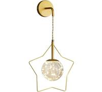 Applique Murale Moderne et Minimaliste en Forme de Globe en Verre avec Base en métal pour Salon, Chambre à Coucher, Porche