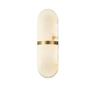 Applique murale moderne et minimaliste en marbre cylindrique, lampe murale décorative en laiton for chambre à coucher, salon, chevet, couloir, escalier