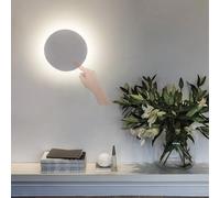 Applique Murale Moderne LED avec Interrupteur Tactile, Applique Murale décorative Ronde et Minimaliste, 3000K/4000K/6000K, Acrylique, Fer, escaliers, Couloir, Hall d'entrée, Porc