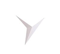 Applique murale moderne minimaliste en forme de triangle lampes murales LED style nordique lampes murales d'intérieur 3 W lampes d'éclairage simples pour salon, AC85-265 V Applique murale (blanc froid