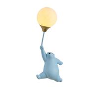 Applique murale moderne nordique Appliques murales en résine avec ours mignon Lampe murale avec ours de dessin animé Luminaire mural pour salon Chambre d'enfant Jardin d'enfants (Blue A Left)