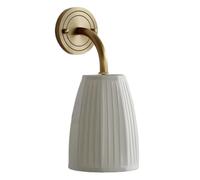 Applique Murale Moderne Nordique en Tissu, 1 lumière, pour Chambre, Chevet, Salon ou Couloir, Lampe Murale d'intérieur - Douille E14, éclairage Mural en cuivre