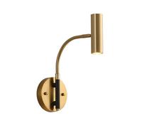 Applique Murale Moderne pour liseuse, Applique Murale réglable pour tête de lit, Spot d'intérieur Noir, Lampe de Chevet LED, luminaire Mural câblé pour Salon et Couloir, 3 000 K