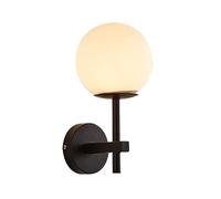 Applique murale moderne salon Lampe murale moderne simple avec abat-jour en verre Appliques murales chambre à coucher Applique murale couloir Applique murale chevet (Black 3)
