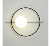 Applique murale moderne simple en forme de globe du milieu du siècle, applique murale d'intérieur avec verre blanc, luminaire mural Compatible with salon, restaurant. à .,lustre
