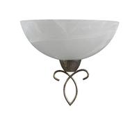 Applique Murale 'Mohija' à intensité variable (Traditionnel) en Blanc en Verre e. a. pour Salon & Salle à manger (1 lampe,à E27, A++) de Lampenwelt | Applique, Lampe Murale, Eclairage, Luminaire Mural