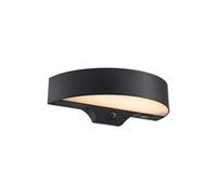Applique murale Monay Round Solar Matière plastique Noir, H.7,4 IP44 SolarLed / Extérieur