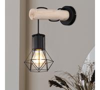 Applique Murale Mur Lampe Suspendue Couloir Spot Mural Métal Holzleuchte