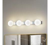 Applique murale Myrra Lucande, argenté, Salle de bain, Aluminium, Moderne, Applique Murale
