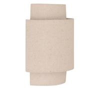 Atmosphera – Applique murale Nahel incurvée en lin beige 20x13 cm